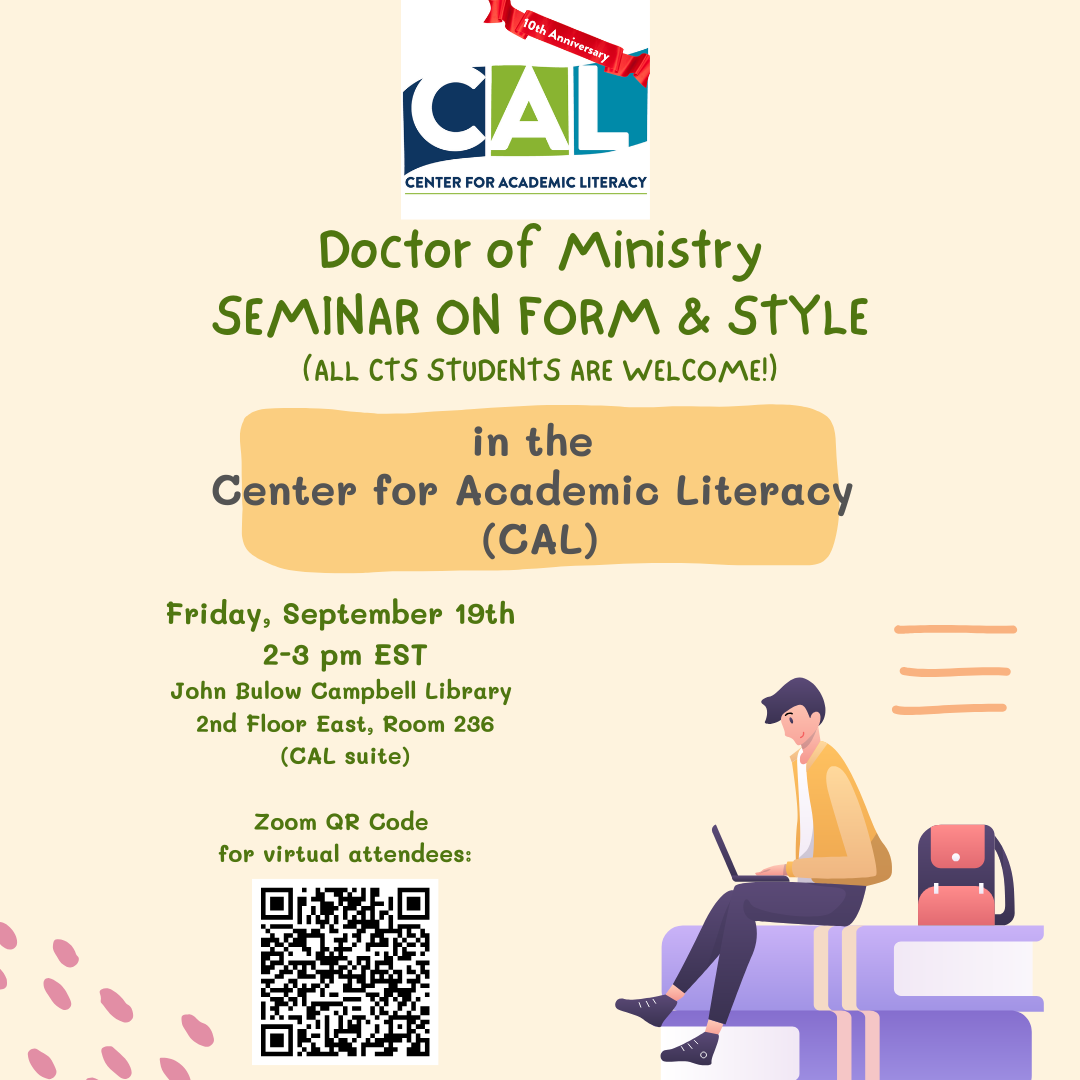 Doctor of Ministry Seminar On Form & Style
